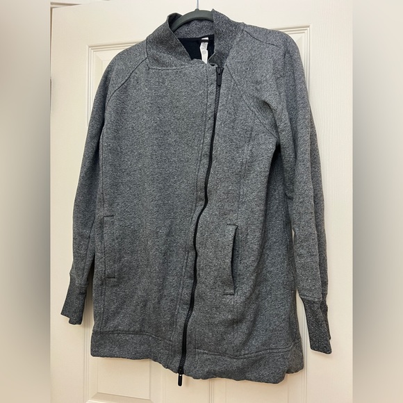 Lululemon Back To It Wrap Jacket Asymmetrical Side Zip - Picture 4 of 5